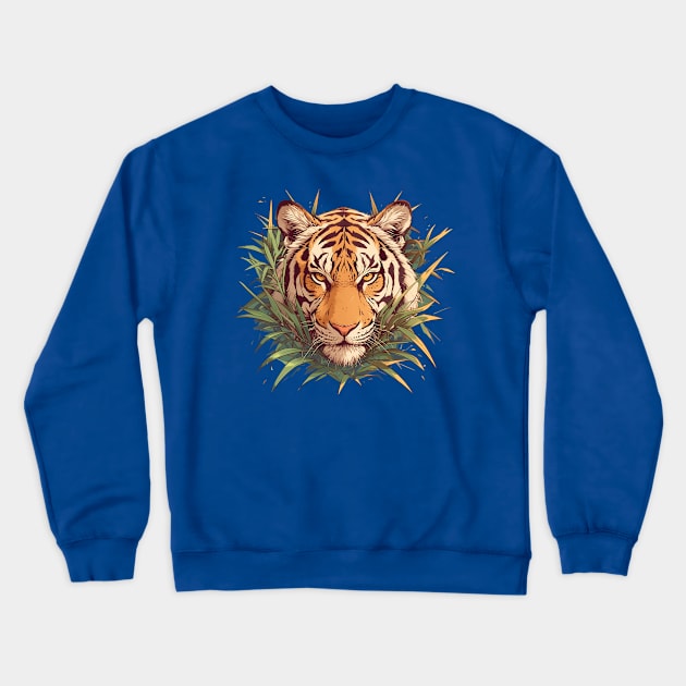 tiger Crewneck Sweatshirt by peterdoraki